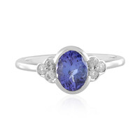Zilveren ring met een tanzaniet (Adela Silber)