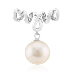 Zilveren hanger met een Witte zoetwater kweekparel