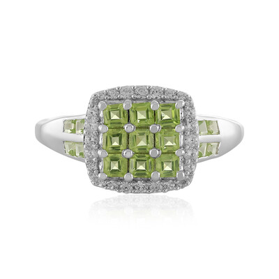 Zilveren ring met Arizona-peridoots