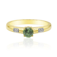 Gouden ring met een Madagaskar Demantoid (John Ferry)