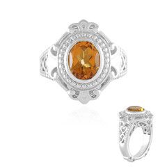 Zilveren ring met een mandarijn citrien (Dallas Prince Designs)