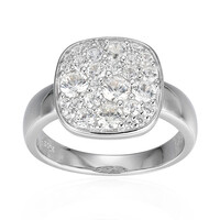Zilveren ring met zirkonen (Adela Silber)