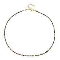 Zilveren halsketting met diamanten