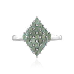 Zilveren ring met alexandrieten