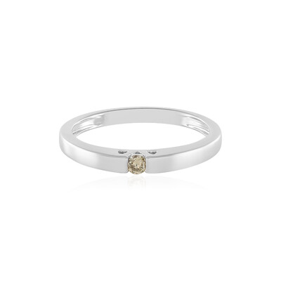 Gouden ring met een VS2 bruine diamant