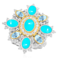 Zilveren ring met een Sleeping Beauty Turkoois (Dallas Prince Designs)