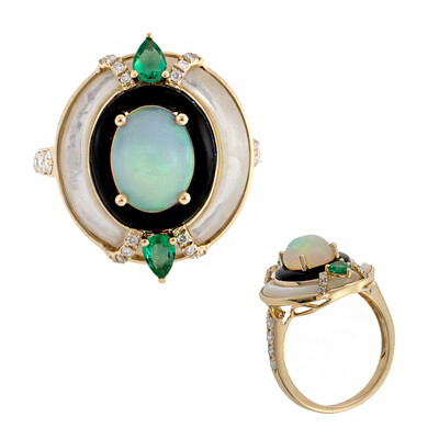 Gouden ring met een AAA Welo-opaal (CIRARI)