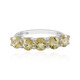 Zilveren ring met gele berillstenen (de Melo)