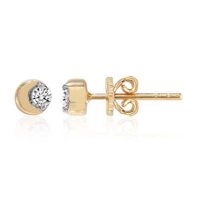 Gouden oorbellen met Diamanten SI1 (G) (Annette)