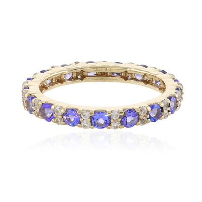 Gouden ring met tanzanieten (La Revelle)