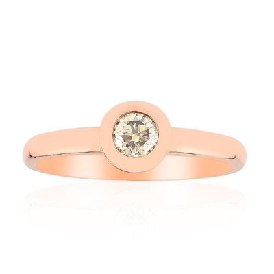 Gouden ring met een VS1 Argyle-Rose de France-Diamant (Annette)