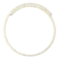 Stalen halsband met Welo-opalen (Riya)