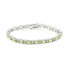 Zilveren armband met Birmese Peridoots