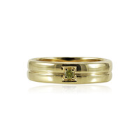 Zilveren ring met een I1 Gele DIamant