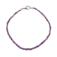 Zilveren armband met paarse diamanten (CUSTODANA)