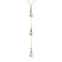 Gouden halsketting met I2 Champagne Diamanten (de Melo)