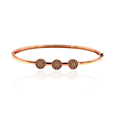 Gouden armband met SI1 Argyle Rose De France Diamanten (Annette)