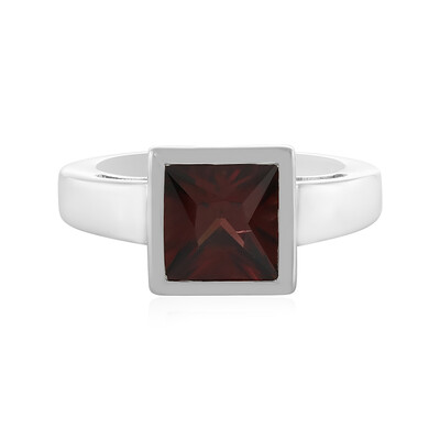 Zilveren ring met een roze zirkoon (MONOSONO COLLECTION)