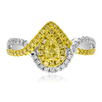 Gouden ring met een gele SI2 diamant (CIRARI)