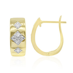 Gouden oorbellen met Diamanten SI2 (G)