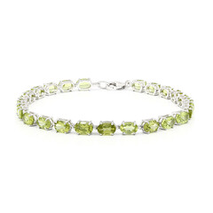 Zilveren armband met peridoots