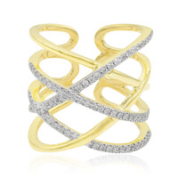 Gouden ring met Diamanten SI1 (G)