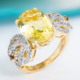 Zilveren ring met een Limoen Kwarts