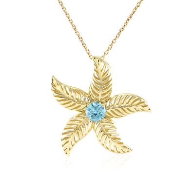Gouden halsketting met een Ratanakiri zirkoon (Ornaments by de Melo)