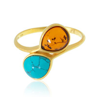 Zilveren ring met een turkoois