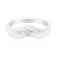 Zilveren ring met een I1 (G) Diamant