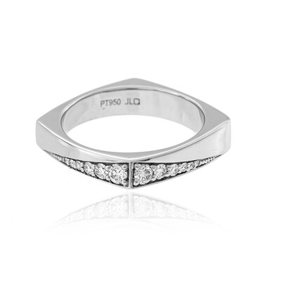 Platina ring met Loepzuivere (F) Diamanten (LUCENT DIAMONDS)