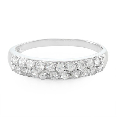 Zilveren ring met zirkonen