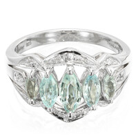 Zilveren ring met een Paraiba toermalijn