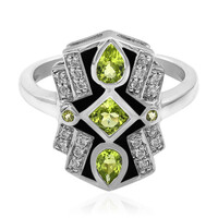 Zilveren ring met peridoots