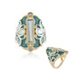 Zilveren ring met een hemel-blauwe topaas (Adela Silber)