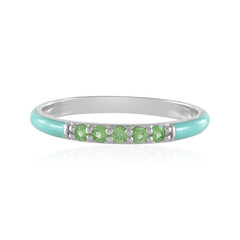 Zilveren ring met Keniaanse Tsavorieten