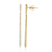Gouden oorbellen met SI2 (H) Diamanten (CIRARI)
