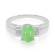 Zilveren herenring met een keizerlijk chrysopraas