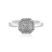 Zilveren ring met I1 (I) Diamanten