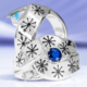 Zilveren ring met een blauwe saffier (TPC)