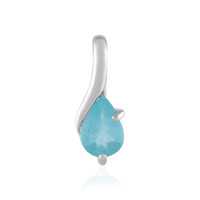 Zilveren hanger met een Blauwe apatiet