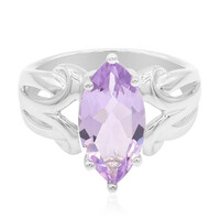 Zilveren ring met een lavendel amethist