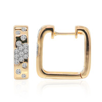 Gouden oorbellen met Diamanten SI1 (G)