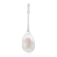 Zilveren hanger met een zoetwater kweekparel (TPC)