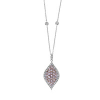 Gouden halsketting met I1 Roze Diamanten (CIRARI)