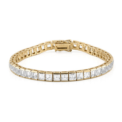 Zilveren armband met witte topaasstenen