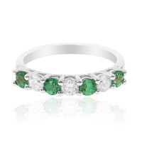 Gouden ring met AAA Zambia smaragden (CIRARI)