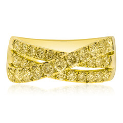 Gouden ring met gele S12 diamanten (CIRARI)