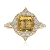 Gouden ring met een AAA keizerlijke-topaas (CIRARI)