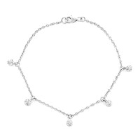 Zilveren armband met I2 (I) Diamanten
